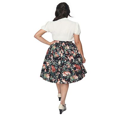 Unique Vintage 1960s Swing Skirt