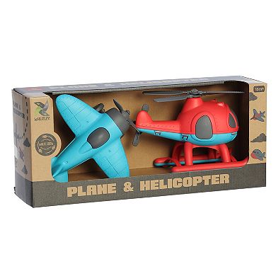Aurora Toys Medium Blue Wheatley 10" Plane & Helicopter Versatile Toys