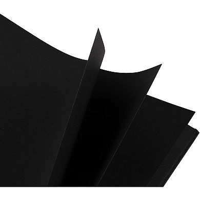 Black Hardcover Scrapbook Blank Wedding Guest Book Photo Album, 40 Sheets, 8x8"