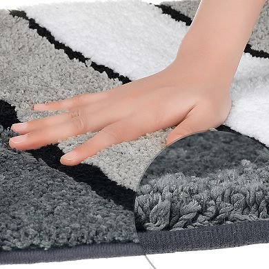 Soft Non Slip Ultra Water Absorbent Bathroom Rug Quick Dry Bath Floor Mat Bath Carpet