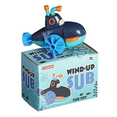 Aurora Toys Small Blue 5.5" Wind-up Sub Engaging Toy