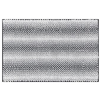 Bathroom Rug Soft And Absorbent Non-slip Striped Bath Mat Plush Bathroom Floor 16" X 24"