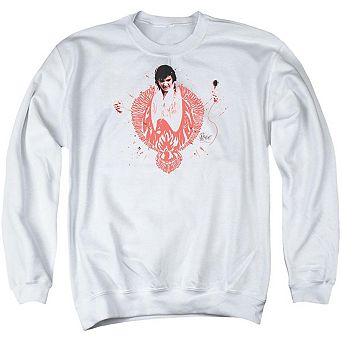 Elvis Presley Red Pheonix Adult Crewneck Sweatshirt
