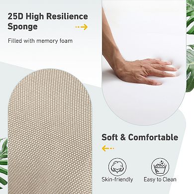 Aoodor 2pcs Outdoor High Back Dining Chair Cushion Set