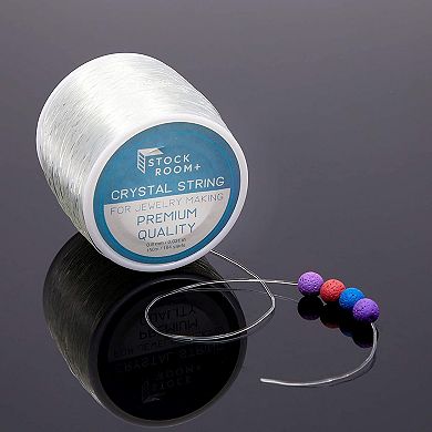 0.8mm Clear Elastic String For Jewelry Making And Beading (328 Yards, 2 Pack)