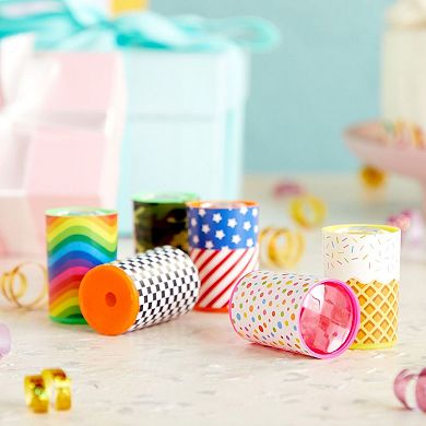 48x Mini Kaleidoscope Prism Toys Party Favors For Kids, 6 Assorted Designs