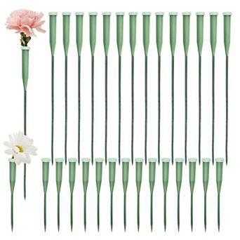 30 Pack Stem Water Tubes For Flowers, Vials For Florist Supplies, 6 And 12 Inch