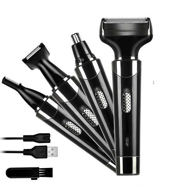 4 In 1 Rechargeable Razor - Hair, Beard, Eyebrow, Ear, Nose, Sideburn ...