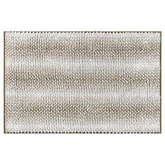 Bathroom Rug Soft and Absorbent Non-Slip Striped Bath Mat Plush for Bathroom Floor 20" x 32"