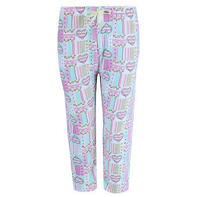 Women's Patchwork Hearts Capri Set