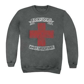 Bon Jovi Bad Medicine Adult Crewneck Sweatshirt