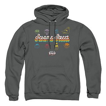 Sesame Street Made In 1969 Adult Pull Over Hoodie