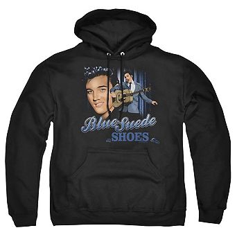 Elvis Presley Blue Suede Shoes Adult Pull Over Hoodie