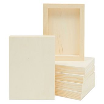 6 Pack 5x7 Unfinished Wood Panels For Painting, Canvas For Arts, Crafts, 5x7 In