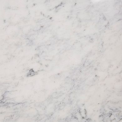 Cid Jolie 32 Inch Coffee Table, White Marble Top, Brown Mango Drum Base