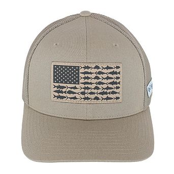 Columbia Men's Pfg Fish Flag Flex Fit Mesh Back Cap