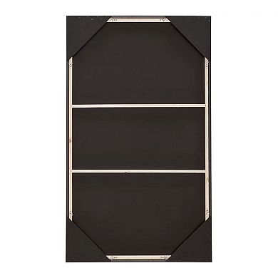 37 X 63 Inch Wall Art Decor, Framed Acrylic, Modern Abstract Black, Brown