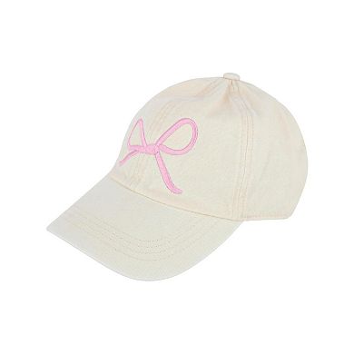 David & Young Women's Delicate Bow Baseball Cap