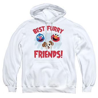Sesame Street Furry Friends Forever Best Furry Friends Adult Pull Over Hoodie