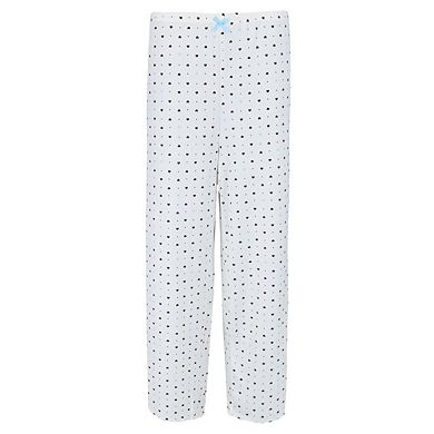 PJ Couture Women's Plus Size Hearts Short Sleeve Capri Set