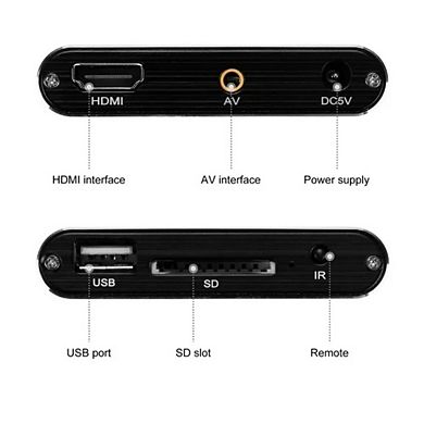 4k Media Player With Remote Control Full Hd Video Player For Home