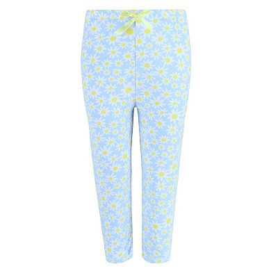 Women's Tiny Daisy Capri Pajama Set