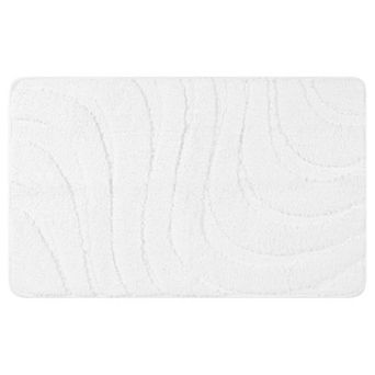 1 pc Non Slip Bath Mat Bathroom Rug Absorbent Washable Microfiber for Shower Room Floor 16" x 24"