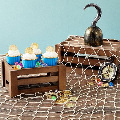 Fishing Net Decorations, 79x60 Nautical Decor For Birthday Party, Baby Shower