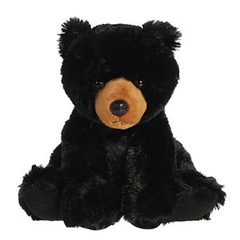 Aurora Large Black 14" Black Bear Cuddly Stuffed Animal