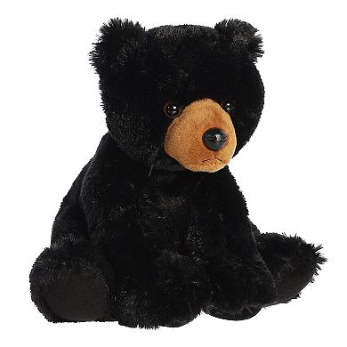 Aurora Large Black 14" Black Bear Cuddly Stuffed Animal