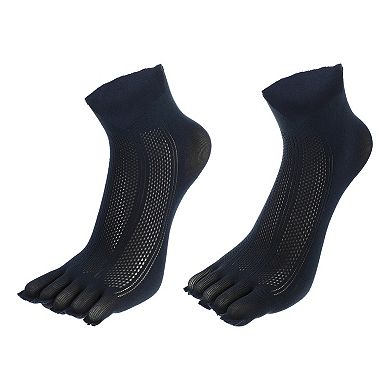 3 Pairs Half Finge Five Toe Socks Unisex Non Slip Fit Finger Socks
