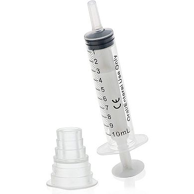10 Pack Syringes With Bottle Adapter For Oral Medication, Clear, 10ml 4.2 Inch