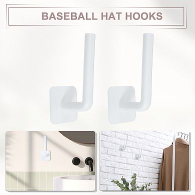 Baseball Hat Hooks Adhesive Hat Organizer Hanger Wall Cap Rack For Bedroom Dressing Room