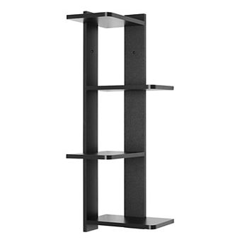 Alvar Corner 4 tier Floating Ledge Column Wall Shelf