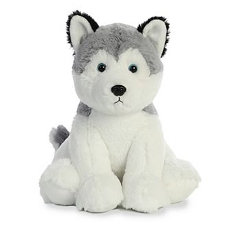 Aurora Large Gray 14" Husky Cuddly Stuffed Animal