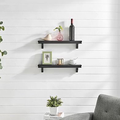 24 In Floating Display Ledge Shelves (set Of 2)
