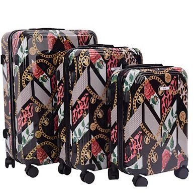 Mirage Xena Abs Hard Shell Lightweight 360 Dual Spinning Wheels Combo Lock 3 Piece Luggage Set
