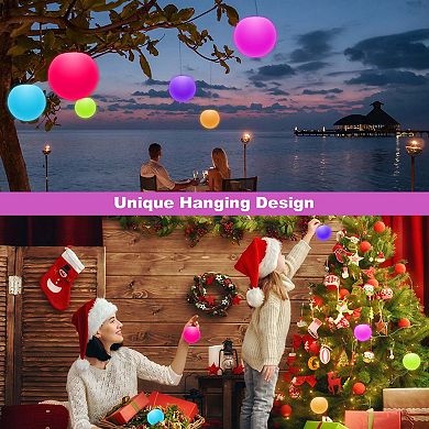 6 Pcs Rgb Color Changing Led Pool Ball Lights