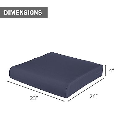 Aoodor Outdoor Chair Cushion W23''xd26'' Soft, Fade-resistant Polyester, Set Of 2