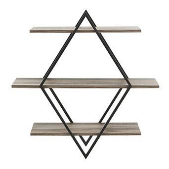 Antigua Crossed Double Diamond Shelf Unit