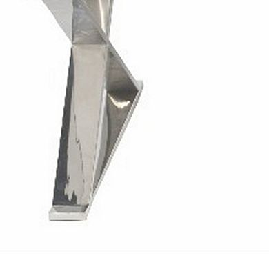 Rix 48 Inch Coffee Table, 1 Drawer, X Shaped Steel Legs, White Wood Top