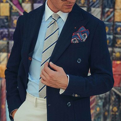 Vittorio - Extra Long Silk Jacquard Tie For Men