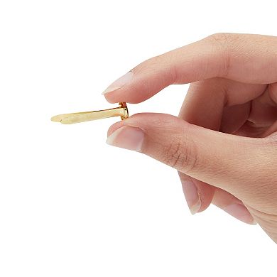 500 Piece Mini Paper Fasteners For Crafts, Brass Paper Fasteners, 5 Sizes