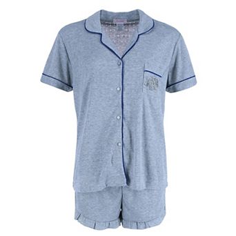 Women's Shorts Pointelle Elephant Notch Pajama Set