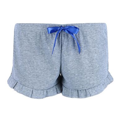 Women's Shorts Pointelle Elephant Notch Pajama Set