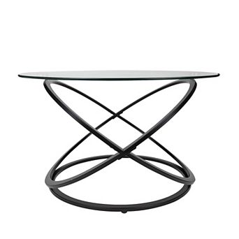 Galaxy Tempered Glass Round Coffee Table