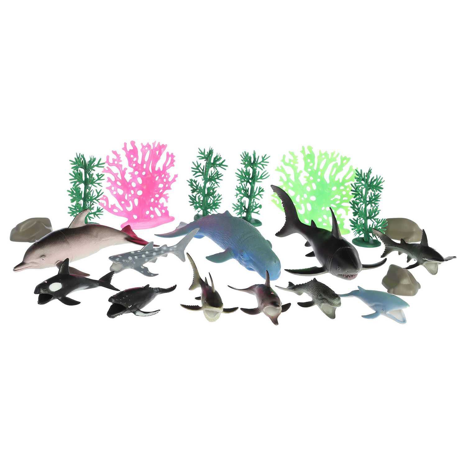 Детские фигурки Aurora Toys Small Multicolor Habitat Ocean Animals Play Set Timeless Toy — фото 1