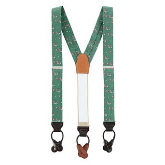 Trafalgar Men's The Golf Dream Silk Button End Suspenders