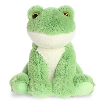 Aurora Large Green 14" Frog Cuddly Stuffed Animal