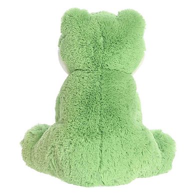 Aurora Large Green 14" Frog Cuddly Stuffed Animal